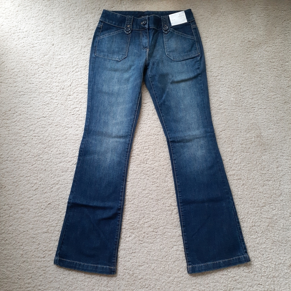 (NWT) NY&C Denim Blue Low Rise Bootcut Jea…